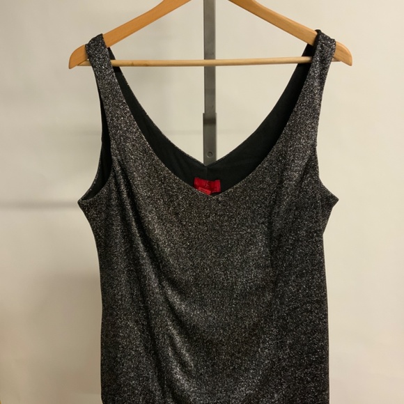 JS Collections Black Metallic Sleeveless Top - Size 2X - Picture 2 of 9